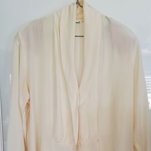Ivory Silk Blouse Size 12 Anne Klein II
